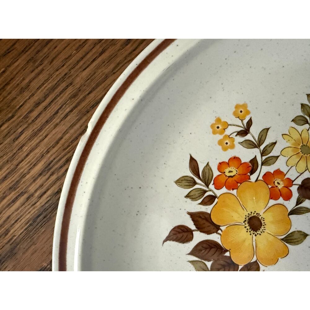 Vintage 70s Hearthside Chablis Stoneware Plate Set - Picture 6 of 15